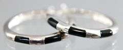 Sterling Silver Hoop Earrings, different sizes.