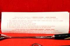 HADDAD Cutlery  - Jezzine Lebanon Stainless Steel Bar Set in a Case with Red Interior and Care Instruction Leaflet.