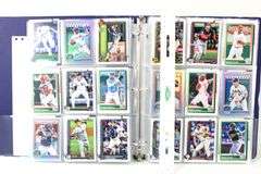 Topps and Other Sports Trading Cards in Protective Sleeves and Binder