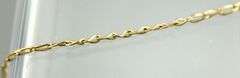 14 KT Gold Necklace set with Larimar blue stones, 18"