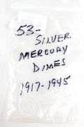 53 Mercury Silver Dimes. 1917-1945