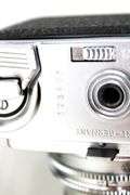 Vintage Cameras:  Baldessamat-F 35mm Film Camera (Made 1958 to 1967) - and - Ricoh Twin Lens Reflex Camera Seikosha-SLV 120 Film - and - Yashica Electro 8 YXL-Zoom 25 Magnetic Release Silent Super 8 (Marketed 1974)