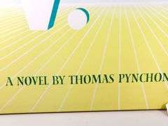 "V." by Thomas Pynchon - Book Promo Poster - 42 x 28 BACK WALL