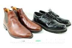 Johnston & Murphy Boots & Bates Black Lace Up Shoes.  Size 9.5