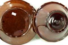 Vintage '70s Brown Ceramic Dinnerware