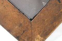 Wood Frame Wall Mirror with Knob Hangers - 15 x 15