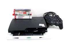 SONY PS3 BD/Playstation & Blu ray Player Model No. CECH-2001A / Wireless Controller Model No. CECHZC2U & Games.
