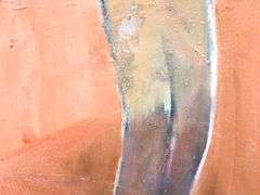 Unsigned Double Sided figurative oil on canvas 36" x 28"