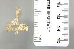 14 KT Gold "Daughter" Charm / Pendant.     (0.74 gm)