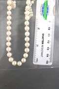 Vintage strand of knotted genuine Pearls, 18"