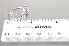 Tanzanite (tested) and Sterling Silver Ring, size 7.