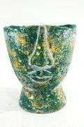 Stone Cement Head Vase &  Plant Flower Pot.
