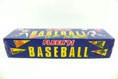 Fleer '91 Baseball Card Sealed Box and Baseball 1991 Edition Baseball Cards and 3-D Hologram Cards