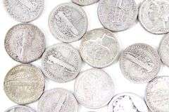53 Mercury Silver Dimes. 1917-1945