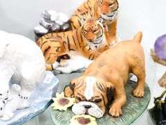 Vintage Masterpiece Porcelain by "HOMCO" Figurines.  Deer, Tiger, Rabbits, Horse, Raccoon & More.