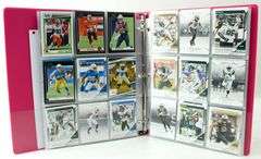 Football Trading Cards in Binder.  Tom Brady, Joe Burrow, Ben Sinnott, Johnny Manziel & More.