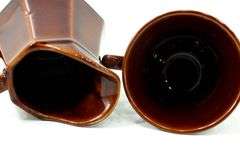 Vintage '70s Brown Ceramic Dinnerware