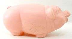 Vintage "Piggy" Plastic Coin Bank - 7 x 15