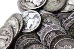 Mercury and Barber silver dimes , 90 items