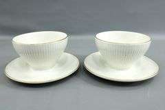 Rosenthal Germany "Thomas" Vintage Fluted and gold Trim Tableware.