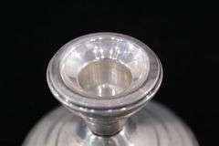Sterling Silver Reinforced with Cement Candle Holder - Pair.