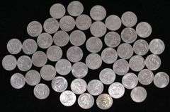 50 Eisenhower Dollars. 1971-1978 and Bicentennial. Mostly Uncirculated. $50 Face Value.