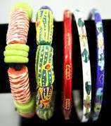 Cloisonné Bracelets, Ashley Bridget Cuff, Bead, and Rhinestone Bracelets.