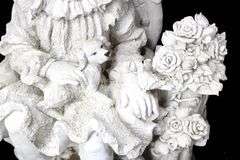 Girls with Flowers on a Bench Composition Figurines - Pair - Approx. 17 x 10 x 9 each
