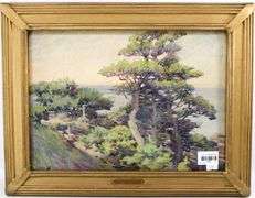 Gertrude R. Smith "Landscape" original watercolor, framed 14" x 18"