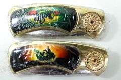 John Deere The American Farmer Collector Knives and Keychain in Presentation Box