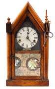 Vintage Chauncey Jerome (New Haven, Conn.) Steeple Mantel Clock - 15 x 8
