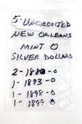 New Orleans Mint Morgan Silver Dollars. 1880 "O" , 1880 "O", 1883 "O", 1898 "O" , and 1899 "O" , Morgan Silver Dollars - Marked Uncirculated 5 items.