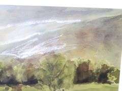 Jann Daughdrill "Near Buck Creek" signed print, framed 26" x 20"