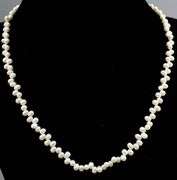 Sterling Silver and Genuine Pearl Necklace.