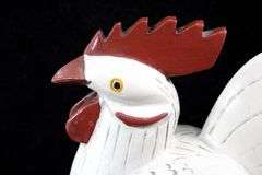Folk Art "Rooster" Trinket Box with Lid