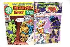 Vintage Comics:  Marvel - Fantastic Four, Doctor Strange - and - DC - House of Mystery, Atom, B-Wana Beast - and - More