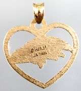 14 KT Gold Ravens Charm / Pendant.    (1.29 gm)