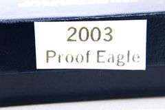 2003 Proof ,  American Eagle silver Dollar in case , 1 OZ of .999 silver