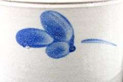 Blue Floral Stoneware Crock