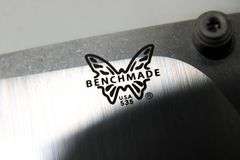 Bench-Made custom Knife , Model 535-3 Bugout . With pouch and box , never used or resharpened