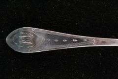 Antique Coin silver ( .800 ) spoon set , Hallmarked W&M  possibly William Moulson