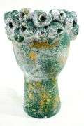 Stone Cement Head Vase &  Plant Flower Pot.