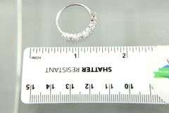 Sterling Silver Ring set with brilliant cut CZ, size 7 1/4.
