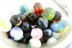 Vintage Glass Marbles in Ball Glass Jar.