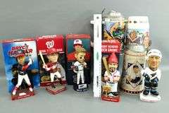 Sports Figures Bobbleheads - and - Navy Tradition and Sports Legends Collector Steins