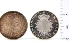 1970 Rome  1000 Lire silver Commemorative and 1963 Order of Malts 2 Scudi silver proof , 2 items