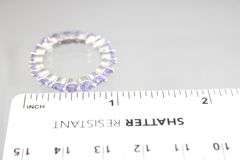 Tanzanite (tested) and Sterling Silver Ring, size 7.