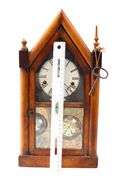 Vintage Chauncey Jerome (New Haven, Conn.) Steeple Mantel Clock - 15 x 8