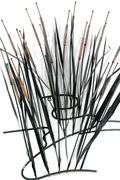 Metal Art "Cattails" - Sculptural Wall Art