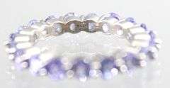 Tanzanite (tested) and Sterling Silver Ring, size 7.